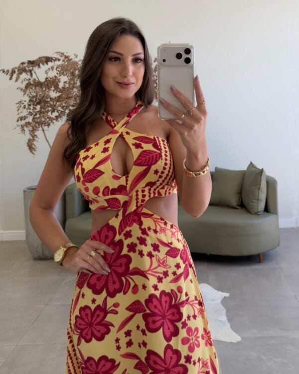 vestido longo jenni amarelo vestido longo jenni amarelo