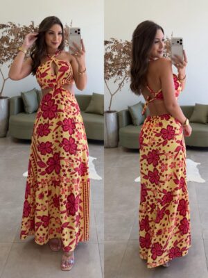 vestido longo jenni amarelo