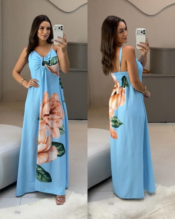 vestido frente Única sofhia marrom