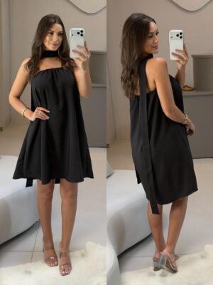 vestido frente Única sofhia marrom