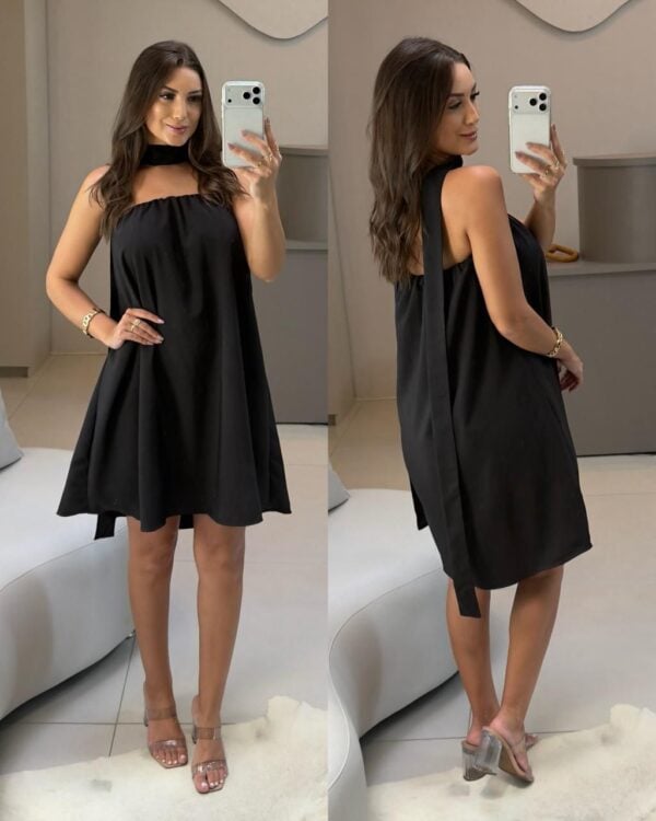 vestido frente Única sofhia marrom