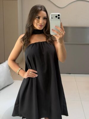 vestido frente Única sofhia marrom