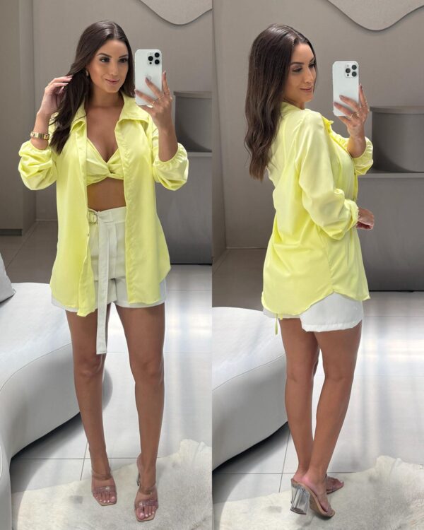 macaquinho curto amarração amanda azul