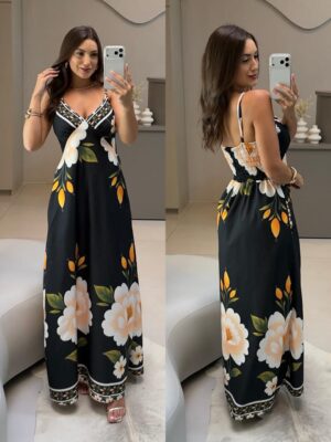 vestido longo isabelli preto