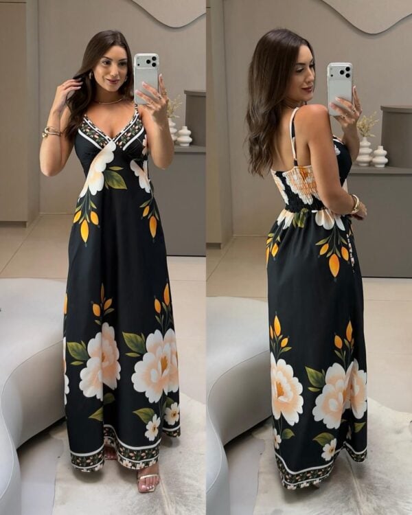 vestido longo isabelli preto