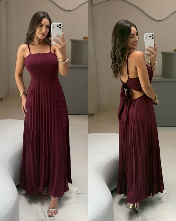 vestido plissado miguelina vestido plissado miguelina