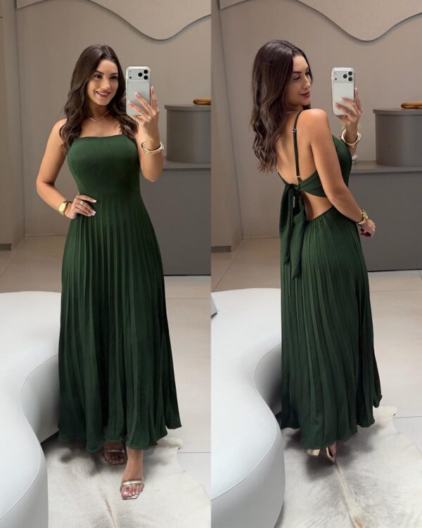 vestido plissado miguelina vestido plissado miguelina