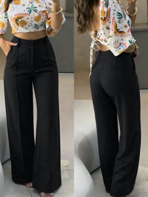 calça pantalona social jennifer preto