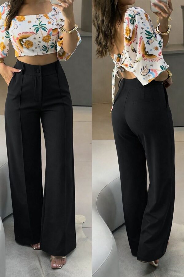 calça pantalona social jennifer preto