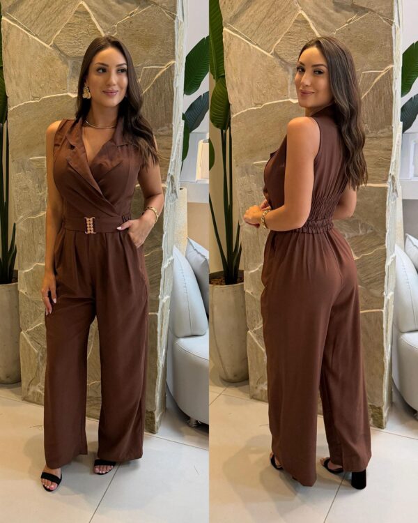 macacão longo suelen marrom