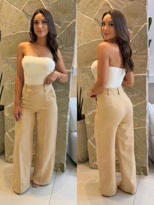 calça alfaiataria lucia creme