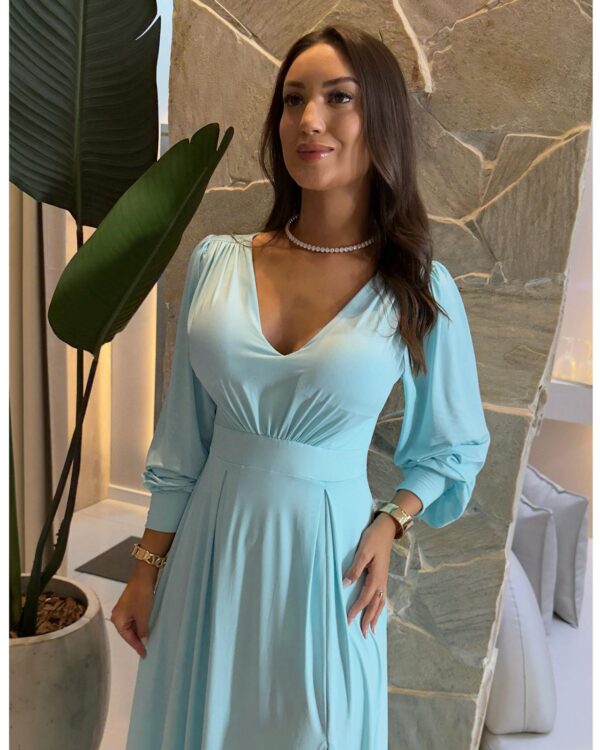 vestido festa alice azul céu vestido festa alice azul céu