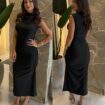 vestido midi suplex amanda preto