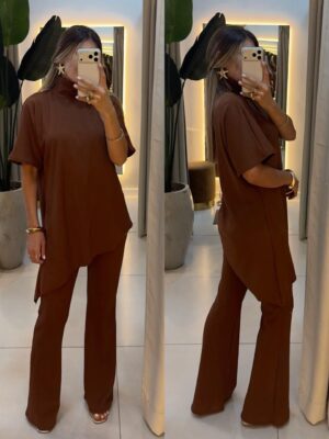 conjunto poliana marrom