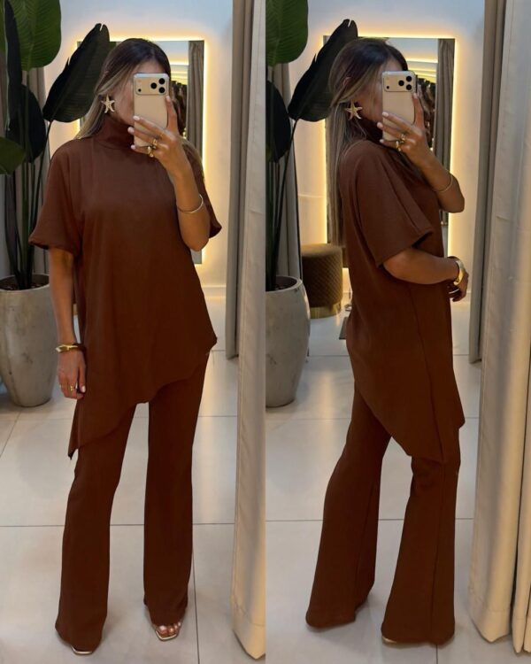 conjunto poliana marrom conjunto poliana marrom