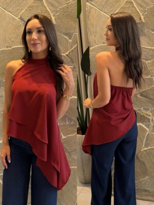 blusa nula manga eva chocolate