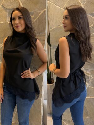 blusinha alça ponta carmélia creme