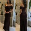 vestido carmen chocolate