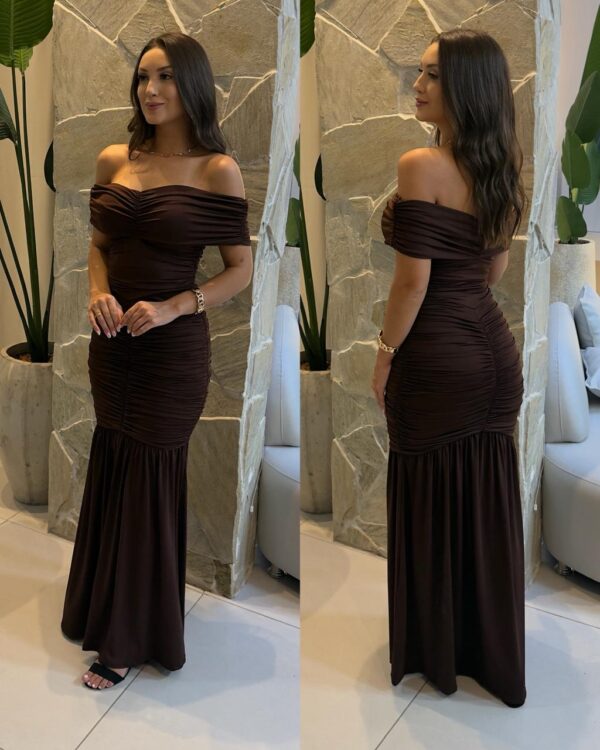 vestido carmen chocolate vestido carmen chocolate