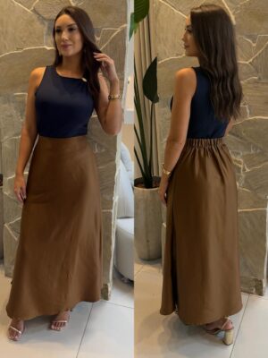 blusa manga longa chiffon lucia branco