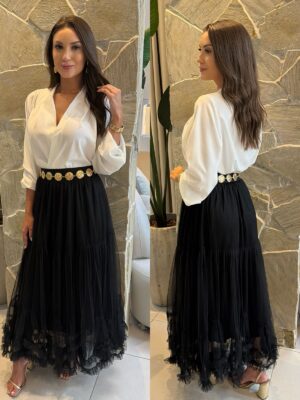 vestido tomara que caia festa dandara azul bic