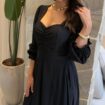 vestido longo aline preto (cópia)